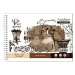 Альбом-планшет для эскизов 40 л. А5 греб. жестк.подложка крафт-бумага 80 г/м2