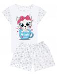 Пижама детская KETMIN MEOW цв. Белый (Футболка/Шорты)