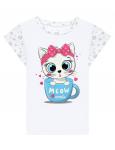 Пижама детская KETMIN MEOW цв. Белый (Футболка/Шорты)