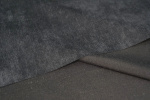 Ткань Микровельвет Серый темный (рул. шир.150см)
