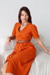Платье-ретро оранжевое