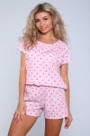 Женская пижама с шортами 59101 Розовый