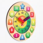 Часы детские развивающие "Учим время", d-29 см