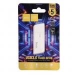 Флешка Hoco UD11 Wisdom, 16 Гб, USB3.0, чт до 100 Мб/с, зап до 30 Мб/с, белая