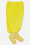 315022 Ползунки махровые с носочками цв. желтый