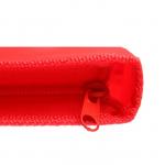 Папка пластиковая А4, молния вокруг, Офис, тонированная красная, рифленая (325х240х25мм)