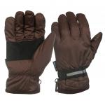 Зимние перчатки с фиксатором и черными вставками на ладонях 23-25 см (M-L)
