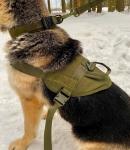 Тренировочный жилет для собак Molle Patrol K9 (хаки-олива) L (шея – 58-83 см, грудь – 68-93 см, вес – 30-45 кг)