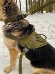 Тренировочный жилет для собак Molle Patrol K9 (хаки-олива) L (шея – 58-83 см, грудь – 68-93 см, вес – 30-45 кг)