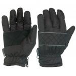 Серые перчатки с вставками на ладонях  23-25 см (M-L)