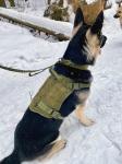 Разгрузочный жилет для собак K9 Tactical (хаки-олива) XL (шея – 71-96 см, грудь – 88-114 см, вес – 45-60 кг)