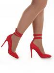 06-V-888 RED Туфли женские (натуральная замша) размер 36