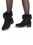 04-206W-8Y1 8J33M Ботинки зимние женские (натуральная замша, натуральный мех) размер 36