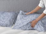 Комплект постельного белья 2-спальный, бязь "Комфорт" (Дамаск, синий)