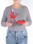 06-V-892 RED Туфли женские (натуральная замша) размер 36