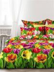 Комплект постельного белья 2-спальный, бязь "Люкс" (Цветы Голландии)
