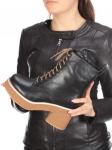 04-DMD-M7079 BLACK Ботинки зимние женские (натуральная кожа, натуральный мех) размер 39