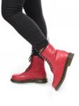 04-MB131-4 RED Ботинки зимние женские (натуральная кожа, натуральный мех) размер 37