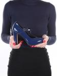 06-XH-D0149-2E-1D BLUE Туфли женские (натуральная кожа) размер 34