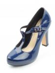 06-XH-D0149-2E-1D BLUE Туфли женские (натуральная кожа) размер 34