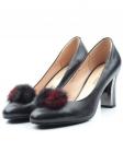06-YF139-100 BLACK Туфли женские (натуральная кожа) размер 36