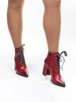 01-B087B-360V RED Ботинки демисезонные женские (натуральная кожа, байка) размер 39