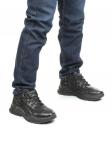M971-2 BLACK Ботинки зимние мужские (искусственная кожа, искусственный мех) размер 43