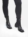 04-E21W-1A BLACK Ботинки зимние женские (натуральная кожа, натуральный мех) размер 37