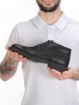 2073 BLACK Ботинки зимние мужские (натуральная кожа, нубук, натуральный мех) размер 40