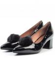 06-DB23-8 BLACK Туфли женские (натуральная кожа) размер 37