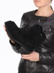 04-E21W-2B BLACK Ботинки зимние женские (натуральная замша, натуральный мех) размер 37