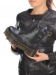 01-B6020-1 BLACK Ботинки демисезонные женские (натуральная кожа) размер 39