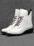 01-BW061-422D WHITE Ботинки зимние женские (натуральная кожа, натуральный мех) размер 37
