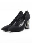 06-F-01 BLACK Туфли женские (натуральная замша) размер 35