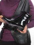 01-C2405G221-21R100-M BLACK Ботинки демисезонные женские (натуральная кожа, байка) размер 38