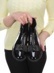 01-CA104-2 BLACK Ботинки женские (натуральная кожа, байка) размер 38
