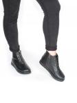 04-930-01 BLACK Ботинки зимние женские (натуральная кожа, натуральный мех) размер 37