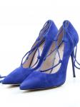 06-V-232 BLUE Туфли женские (натуральная замша) размер 35