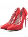06-V-233 RED Туфли женские (натуральная замша) размер 35