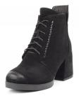 04-XR179-1 BLACK Ботинки зимние женские (натуральная замша, натуральный мех) размер 34