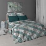 Комплект постельного белья 1,5-спальный, бязь  ГОСТ (Родриго, зеленый)
