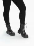 04-939-11 BLACK Ботинки зимние женские (натуральная кожа, натуральный мех) размер 36