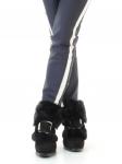 04-JM715-2 BLACK Ботинки женские (натуральная замша, натуральный мех (полностью)) размер 36