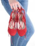 06-V-239 RED Туфли женские (натуральная замша) размер 35