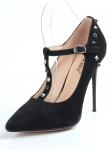 06-V-610 BLACK Туфли женские (натуральная замша) размер 36