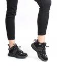 01-CSJ33-2 VIOLET/BLACK Ботинки спортивные демисезонные женские (натуральная замша, байка) размер 36