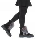 04-M20-5045 Ботинки зимние женские (натуральная замша, натуральный мех) размер 37