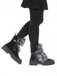 04-M20-5046 Ботинки зимние женские (натуральная замша, натуральный мех) размер 37