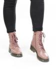 04-B2002B-419FE PINK Ботинки демисезонные женские (натуральная кожа, байка) размер 38