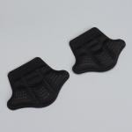 Пяткоудерживатели для обуви, с подпяточником, клеевая основа, 10 * 7,3 см, пара, цвет чёрный